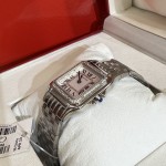 Cartier Classic Silver Diamond Watch 27mm